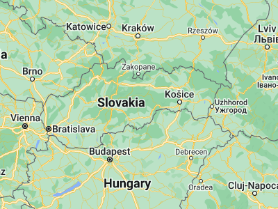 Map showing location of Tisovec (48.67738, 19.94364)