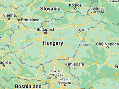 Map showing location of Tiszakécske (46.93262, 20.10349)