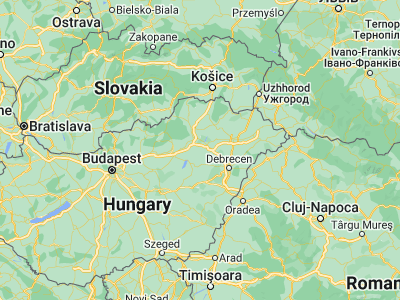 Map showing location of Tiszakeszi (47.78333, 21)
