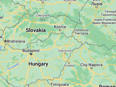Map showing location of Tiszalúc (48.03333, 21.08333)