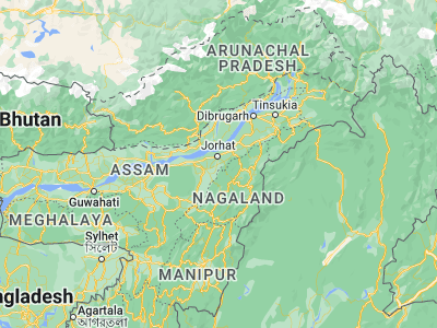 Map showing location of Titābar (26.6014, 94.20386)