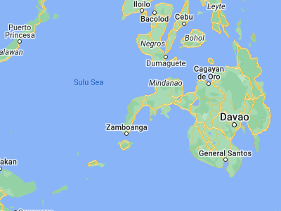 Map showing location of Titay (7.8125, 122.53444)