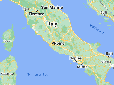 Map showing location of Tivoli (41.96092, 12.79888)