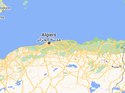 Map showing location of Tizi-n-Tleta (36.54569, 4.05712)
