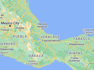 Map showing location of Tlacotalpan (18.61304, -95.65847)