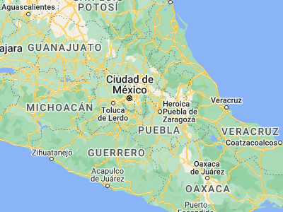 Map showing location of Tlalmanalco de Velázquez (19.20807, -98.80138)