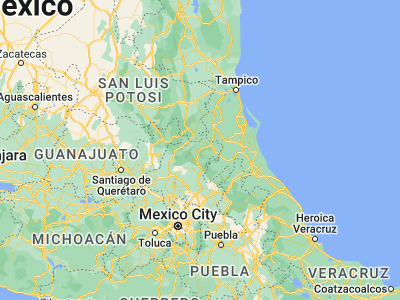 Map showing location of Tlanchinol (20.98333, -98.65)