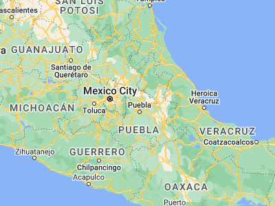 Map showing location of Tlaxcala (19.31389, -98.24167)