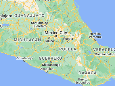 Map showing location of Tlayacapan (18.93333, -98.98333)