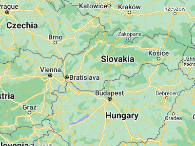 Map showing location of Tlmače (48.28926, 18.53152)