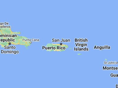 Map showing location of Toa Baja (18.44384, -66.25961)