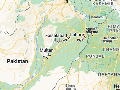 Map showing location of Toba Tek Singh (30.97433, 72.48269)