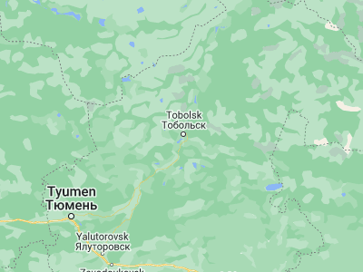 Map showing location of Tobol’sk (58.19807, 68.25457)