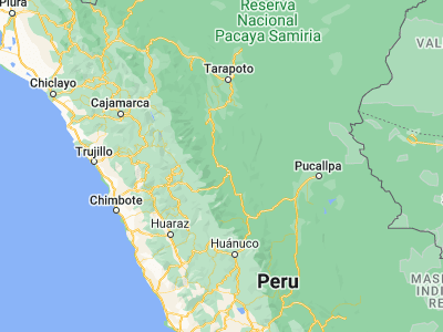 Map showing location of Tocache Nuevo (-8.18846, -76.5125)