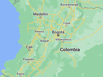 Map showing location of Tocaima (4.4582, -74.63434)