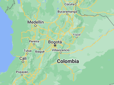 Map showing location of Tocancipá (4.96531, -73.91301)