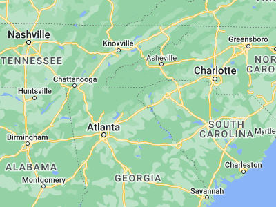 Map showing location of Toccoa (34.57732, -83.33239)