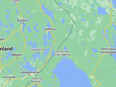 Map showing location of Tohmajärvi (62.18333, 30.38333)
