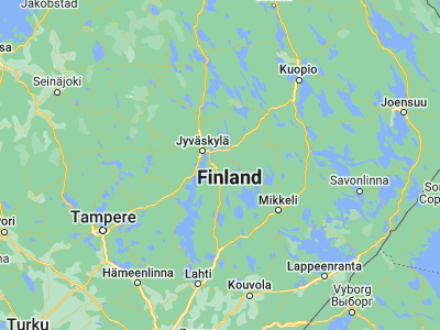 Map showing location of Toivakka (62.1, 26.08333)