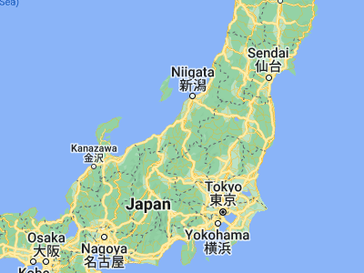 Map showing location of Tōkamachi (37.13333, 138.76667)