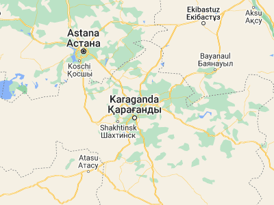 Map showing location of Tokarevka (50.11551, 73.15974)