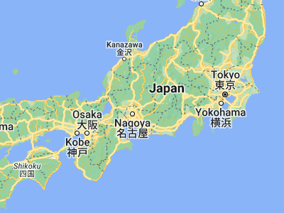 Map showing location of Toki (35.35, 137.18333)
