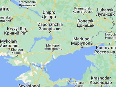 Map showing location of Tokmak (47.25522, 35.71238)