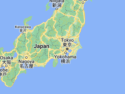 Map showing location of Tokorozawa (35.79916, 139.46903)