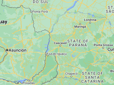 Map showing location of Toledo (-24.71361, -53.74306)