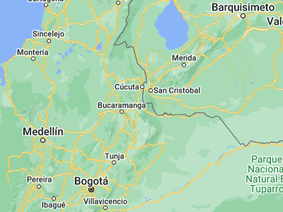 Map showing location of Toledo (7.30984, -72.48295)