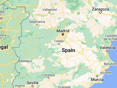 Map showing location of Toledo (39.8581, -4.02263)