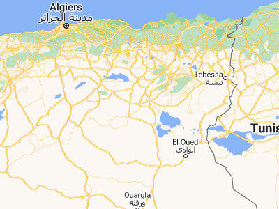 Map showing location of Tolga (34.72224, 5.37845)