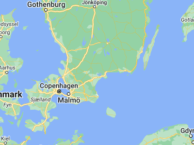 Map showing location of Tollarp (56.16667, 14.28333)