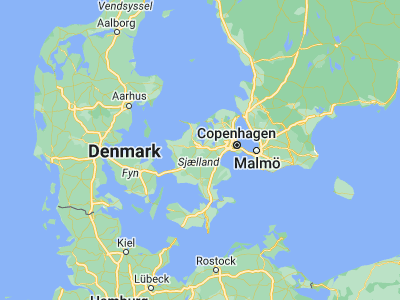 Map showing location of Tølløse (55.6125, 11.77034)