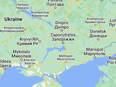 Map showing location of Tomakivka (47.81569, 34.74137)