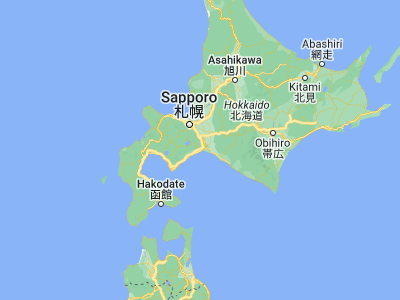 Map showing location of Tomakomai (42.63694, 141.60333)