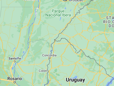 Map showing location of Tomás Gomensoro (-30.42737, -57.43612)