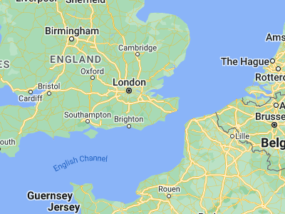 Map showing location of Tonbridge (51.19242, 0.27532)