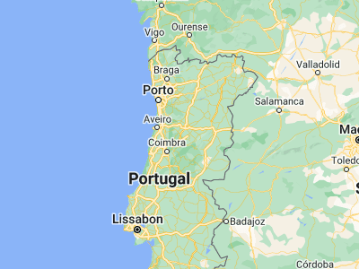 Map showing location of Tondela (40.51667, -8.08333)