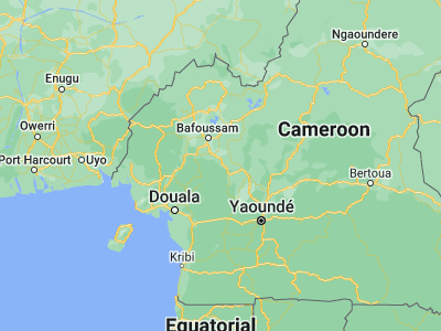 Map showing location of Tonga (4.96667, 10.7)