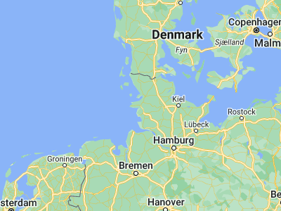 Map showing location of Tönning (54.31879, 8.94234)