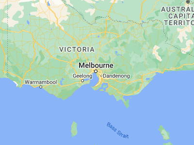 Map showing location of Toorak (-37.84077, 145.00957)