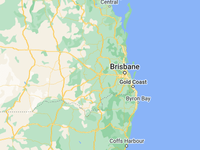 Map showing location of Toowoomba (-27.56056, 151.95386)