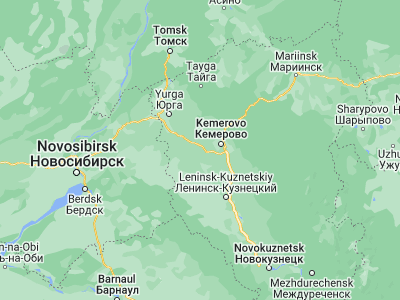 Map showing location of Topki (55.2769, 85.6163)