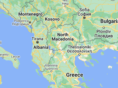 Map showing location of Topolčani (41.22861, 21.43139)