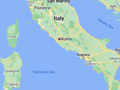Map showing location of Tor San Lorenzo (41.55439, 12.54115)