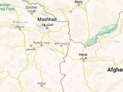 Map showing location of Torbat-e Jām (35.244, 60.6225)