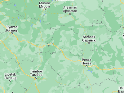 Map showing location of Torbeyevo (54.07972, 43.24732)