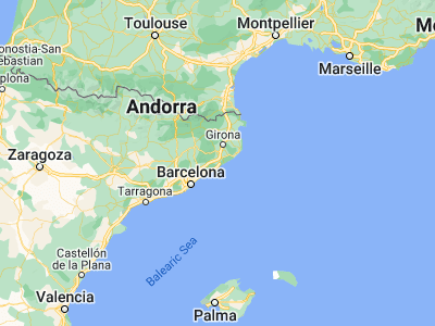 Map showing location of Tordera (41.69914, 2.71888)