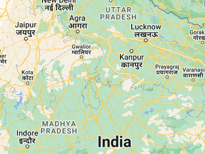 Map showing location of Tori Fatehpur (25.45243, 79.11271)